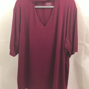 Boutique Pop-over Top Neckline Band Sz 3X